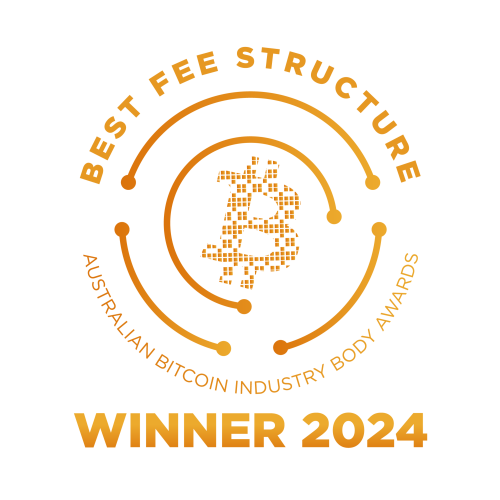 Best Fee Structure Award 2024 by Australian Bitcoin Industry Body